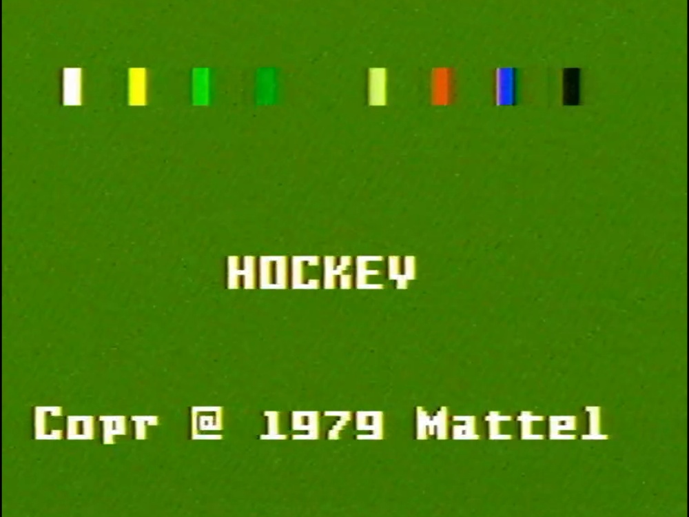 Title Screen of NHL Hockey for Intellivision